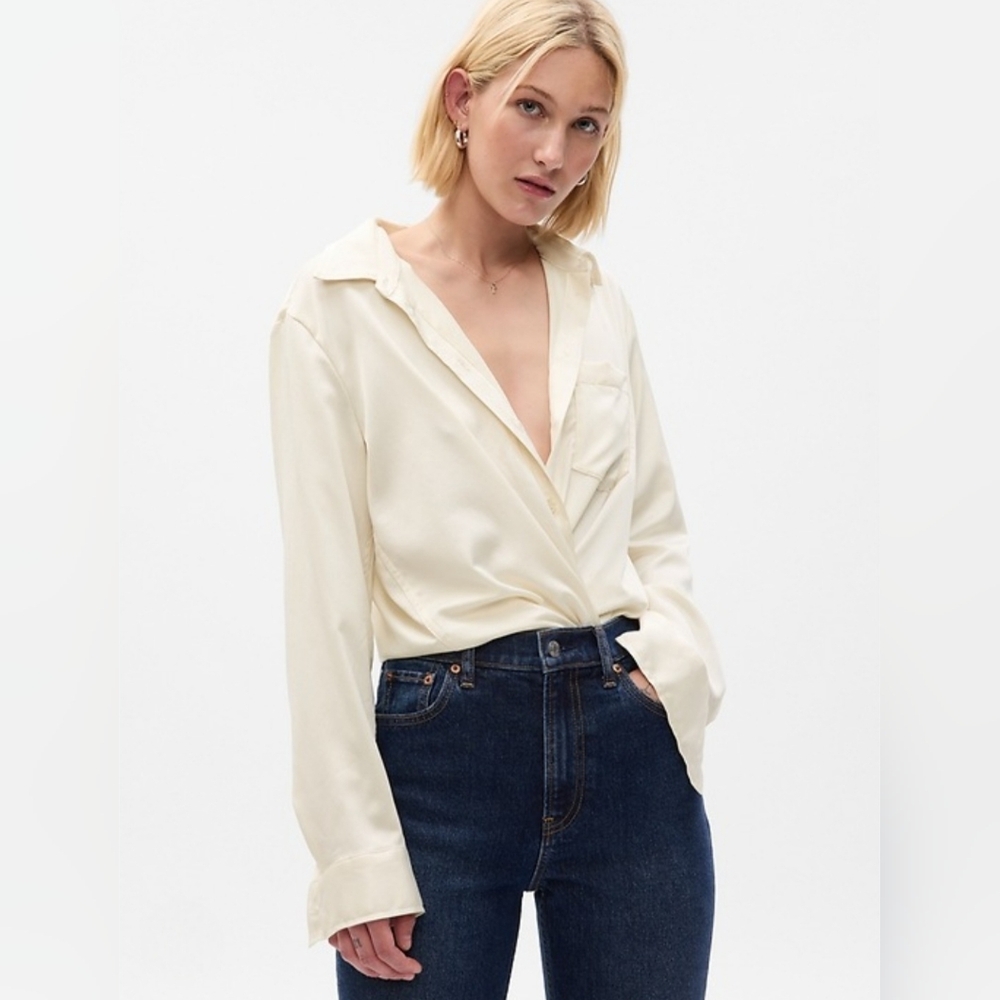 Gap Satin Easy Shirt